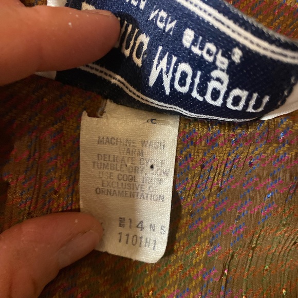 Vintage Donna Morgan For Non Stop Brown Midi Dress - Picture 8 of 12